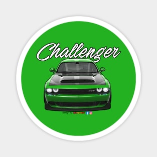 Challenger SRT Green by pjesusart Magnet